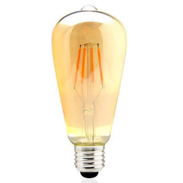 Edison Dekoratif Led Rustik Armut Ampul 4 Watt E27 Duy - Resim 2