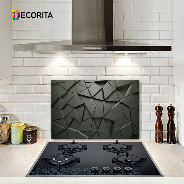DECORITA Cam Ocak Arkası Koruyucu - Antrasit Kristal ürün görseli 1