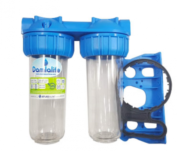 Damlalife Atlas 10" Housing 2 Li Boş Filtre Kabı Bina Girişi ve Kuyu Suyu ürün görseli 1