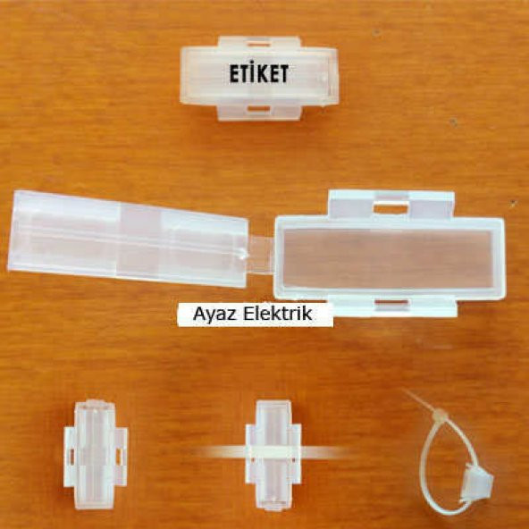 Kablo Bağı Etiketi 10x35 mm 100 Adet ürün görseli 1