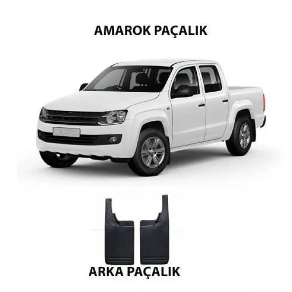 VW Amarok Paçalık Tozluk Çamur Önleyici 2 Parça Arka ürün görseli 1
