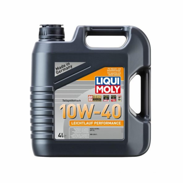 Liqui Moly Leichtlauf Performance 10W-40 Motor Yağı 4 Lt (8998) ürün görseli 1