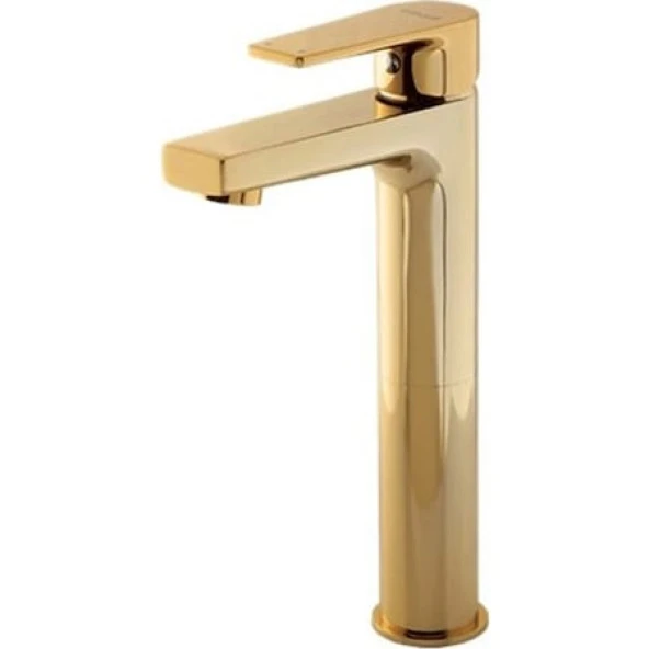 CREAVIT SR6500G SHARP UZUN LAVABO BATARYA ARMATÜRÜ ALTIN ürün görseli 1