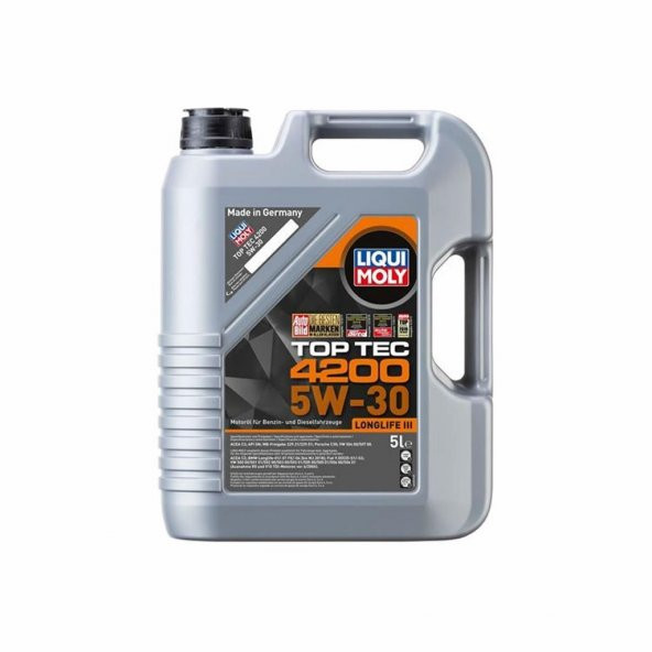 Liqui Moly Top Tec 4200 5W-30 Tam Sentetik Motor Yağı 5 Lt (8973) ürün görseli 1