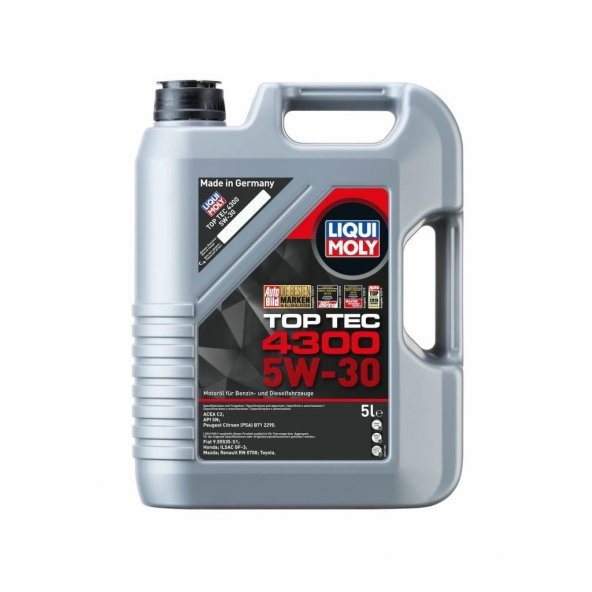 Liqui Moly Top Tec 4300 5W-30 Tam Sentetik Motor Yağı 5 Lt (2324) ürün görseli 1