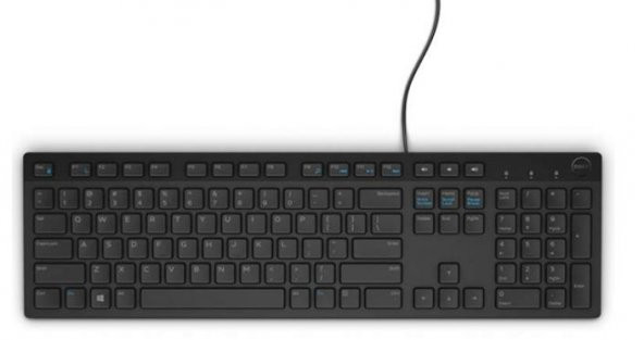 DELL Multimedia Keyboard KB216 Turkish QWERTY Black 580-ADHQ ürün görseli 1