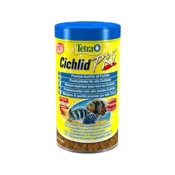 Tetra Cichlid Crisps Pro 500 ML Skt : 10/2027 Orjinal Anadolu Pet Ürünüdür ürün görseli 1