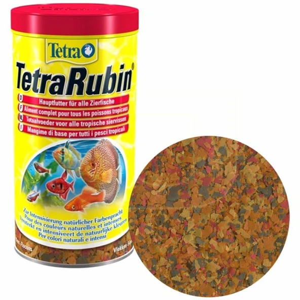 Tetra Rubin Flakes 250 ML Skt : 07/2028 Orjinal Anadolu Pet Ürünüdür ürün görseli 1