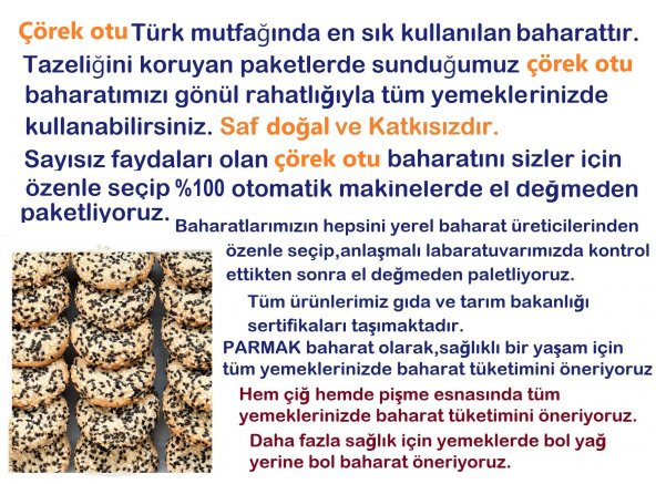 Parmak Baharat Çörek otu 1 kg - Resim 3