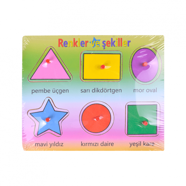 CANEM GEOMETRİK ŞEKİLLER AHŞAP PUZZLE - Resim 3