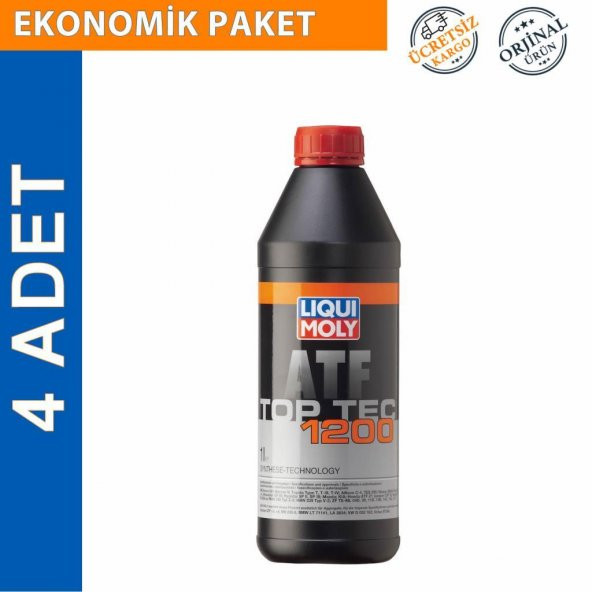 Liqui Moly Top Tec ATF 1200 Otomatik Şanzıman Yağı 1 Lt (4 Adet) (3681) ürün görseli 1
