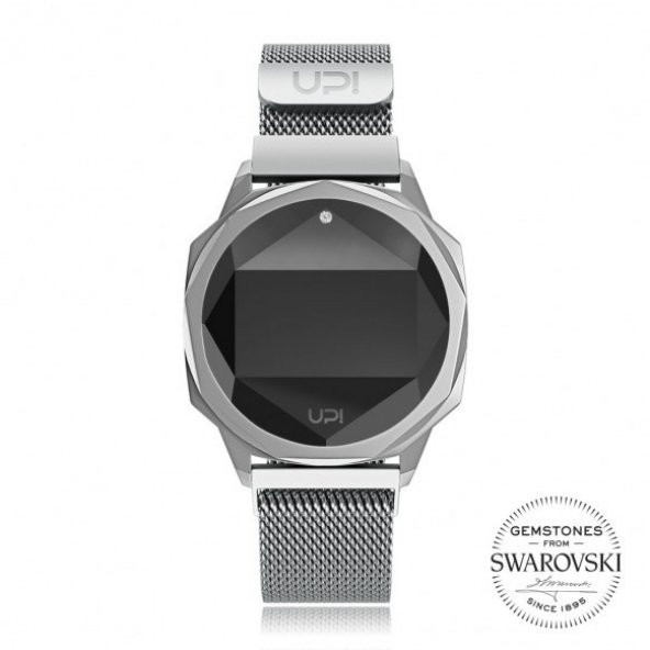 UPWATCH ICON BIG SILVER SWAROVSKI ® TOPAZ KADIN KOL SAATİ ürün görseli 1