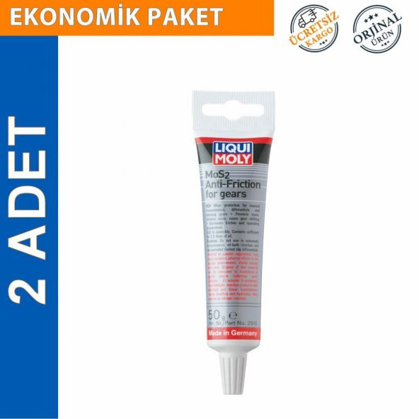 Liqui Moly MoS2li Şanzıman Yağı Katkısı 50 Gr. (2 Adet) (2510) ürün görseli 1