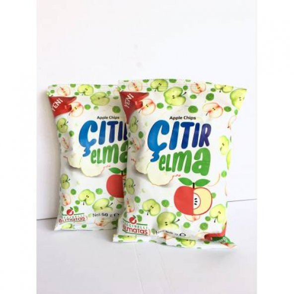 Çıtır Elma - Kurutulmuş Elma Cipsi 50 gr x  2 adet ürün görseli 1