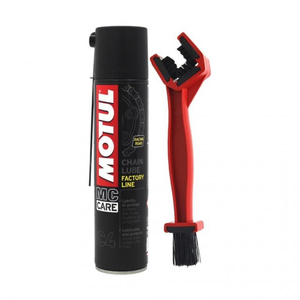 Motul C4 Chain Lube Factory Line 400 ML Zincir Yağı + Fırça ürün görseli 1