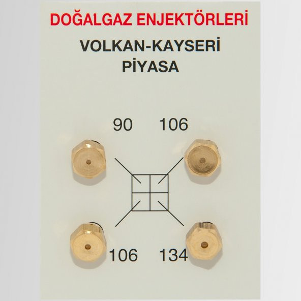 100 Takım Doğalgaz Dönüşüm Ocak Memesi PİYASA ürün görseli 1