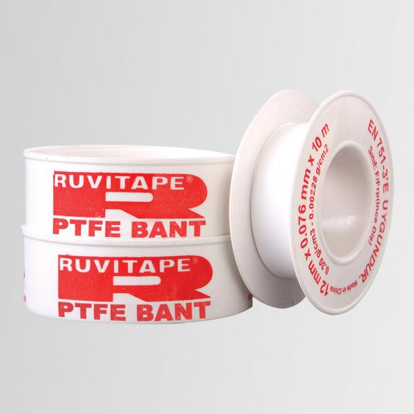 PTFE Teflon Bant RUVITAPE Normal 10lu Paket ürün görseli 1