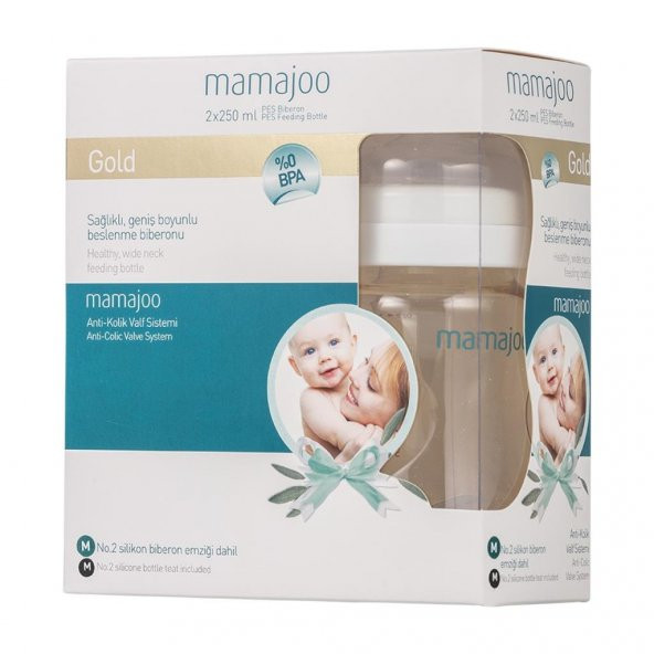Mamajoo Gold İkili Biberon 250ml - Resim 4