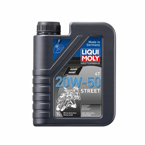 Liqui Moly 20W-50 4T Basic Street 1 Lt Motosiklet Yağı (1500) ürün görseli 1