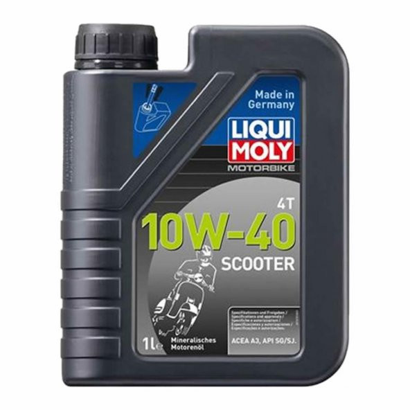 Liqui Moly 10W-40 4T Basic Scooter 1 Lt Motosiklet Yağı (1618) ürün görseli 1