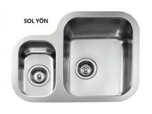 TEKA STAGE BE 625 PASLANMAZ ÇELİK TEZGAH ALTI EVYE SOL ürün görseli 1