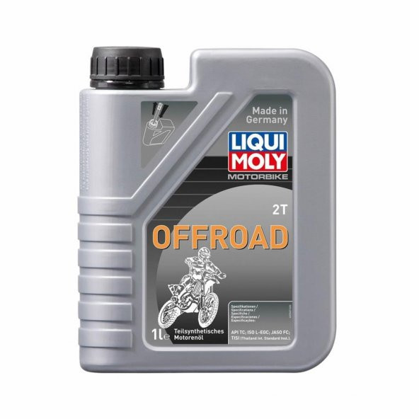 Liqui Moly 2T OffRoad 1 Lt Yarı Sentetik Motosiklet Yağı (3065) ürün görseli 1