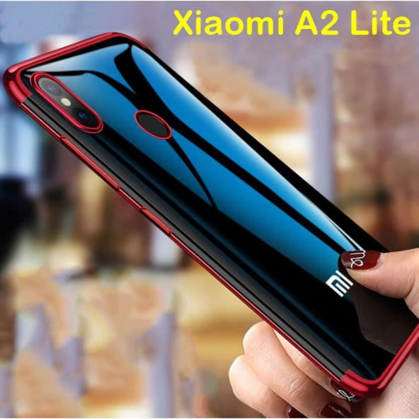 Xiaomi Mi A2 Lite İnce Köşeleri Renkli Şeffaf Kaliteli Kılıf ürün görseli 1