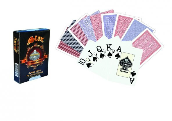 Star %100 Plastik Pro Poker Oyun Kağıdı ürün görseli 1