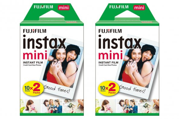 Fujifilm instax Mini 7-8-9-25-70-90 İçin 20'li Film 2'Li PAKET 40poz ürün görseli 1