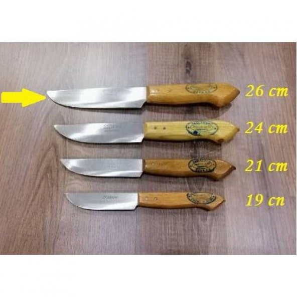 4 ADET 26-24-21-19 cm 4 ADET Set Orjinal Meşhur Osmaniye Dövme Çelik Bıçak ürün görseli 1