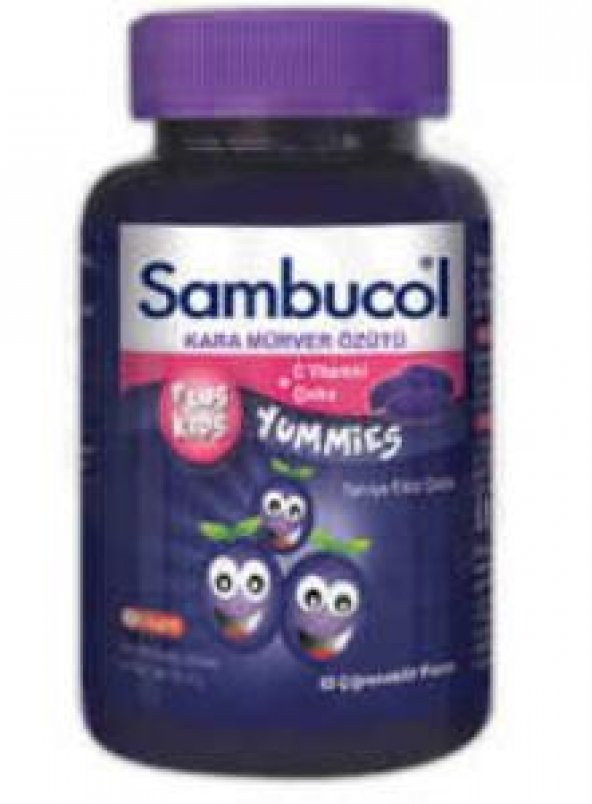 Sambucol Plus Kids Yummies 60 Çiğneme Tableti - Resim 2