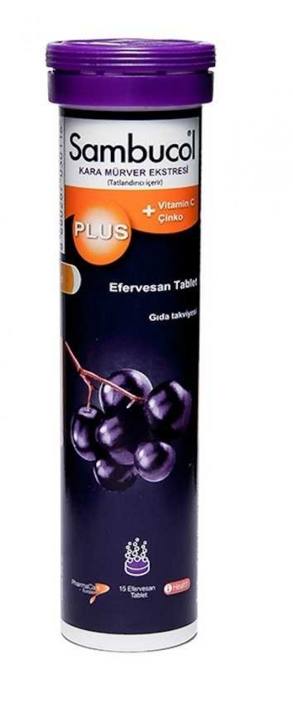 Sambucol Plus Black Elderberry Efervesan 15 Tablet - Resim 2