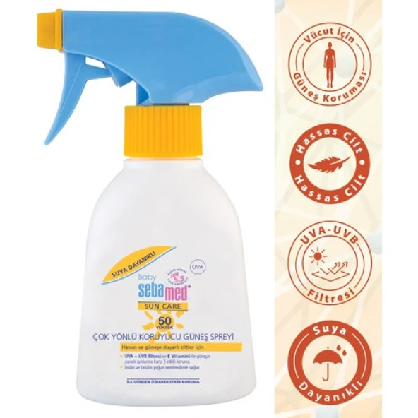 Sebamed Baby Sun Sprey SPF 50 200ml - Resim 2