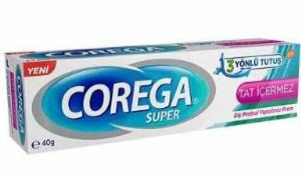 Corega Süper 3 Yönlü Tutuş Tat İçermez 40 g ürün görseli 1
