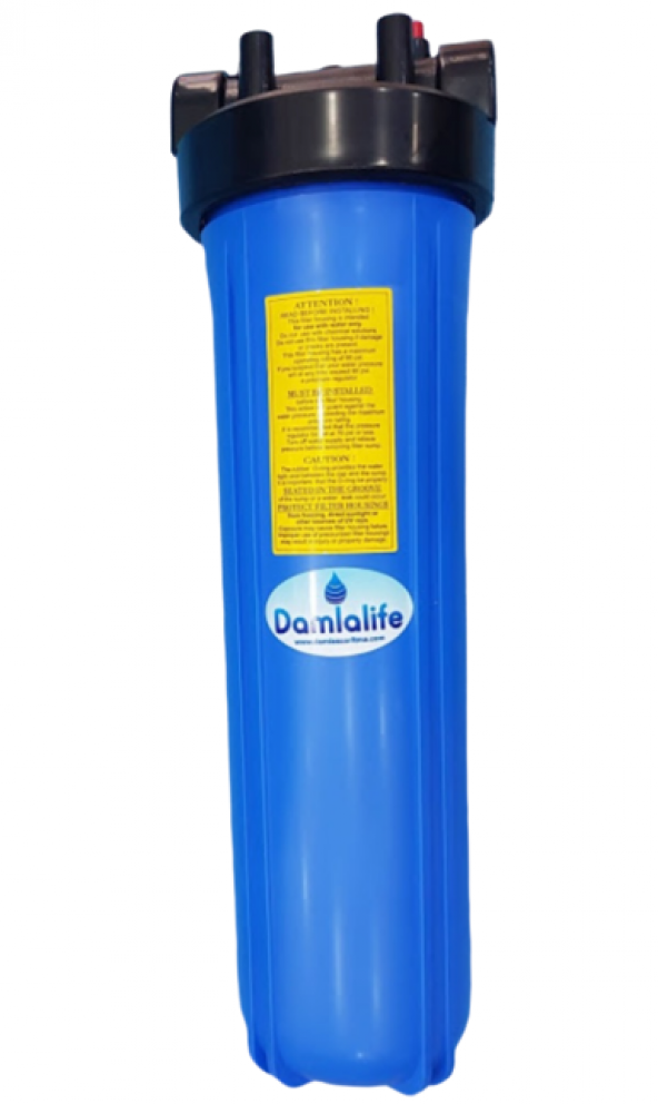 Damlalife Big Blue 20 '' inç Jumbo Boy Büyük Mavi Boş Filtre Kabı ürün görseli 1