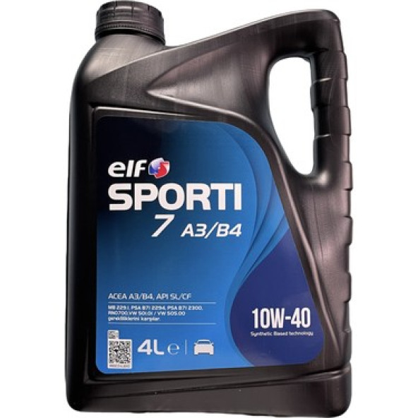Elf Sporti TXI 10W-40 4 Lt Yarı Sentetik Motor Yağı ürün görseli 1