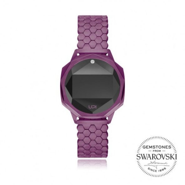 UPWATCH ICONIC PURPLE ONE SWAROVSKI® TOPAZ UNİSEX KOL SAATİ ürün görseli 1