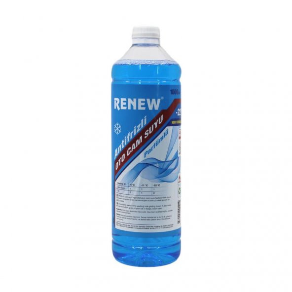 Renew Parfümlü Antifrizli Konsantre Oto Cam Suyu -22 Derece 1 Lt ürün görseli 1