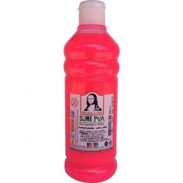 SUDOR SIVI YAPISTIRICI SLIME 500ML.FOSFORLU PEMBE ürün görseli 1
