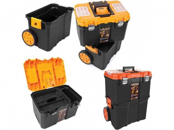 Süper Bag ASR-5039 ID4689 Çift Katlı Tekerlekli Takım Çantası ürün görseli 1