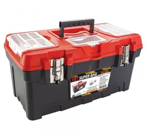 Süper Bag 19'' Pro Carbon Alet Metal Kilitli Takım Çantası Isıya Dayanıklı ASR-4006 ürün görseli 1