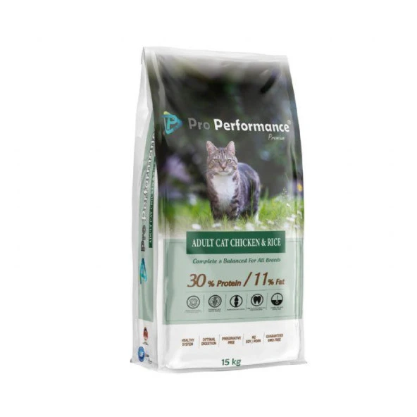 Pro Performance Tavuk Etli ve Pirinçli 15 kg Yetişkin Kedi Maması ürün görseli 1