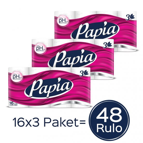 Papia Tuvalet Kağıdı 48 Rulo - Resim 2