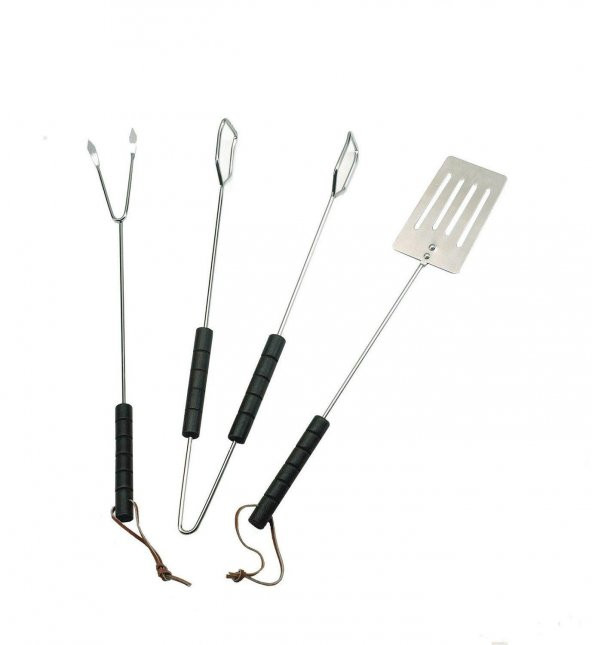 Landmann 101 Mangal Araç Seti 3 Parça 38Cm Krom ürün görseli 1