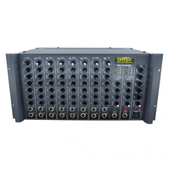 Best Acoustic AN8400RS Anfi 2x400 Watt 8 Kanal Reverb ürün görseli 1