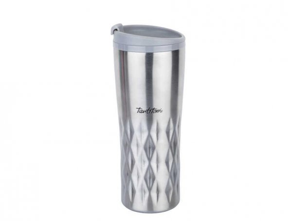 SILVER YILDIZ DESENLİ PASLANMAZ ÇELİK TERMOS 470ML ürün görseli 1