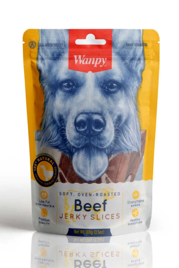 Wanpy Gerçek Biftek Fileto 100 gr Köpek Ödülü Skt:10/2026 ürün görseli 1