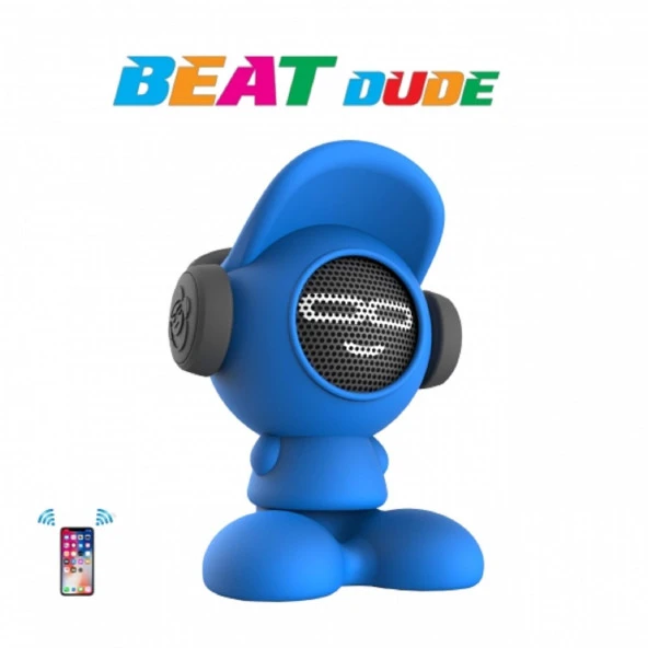 iDance Beat Dude Bluetooth Hoparlör Mavi - Resim 4