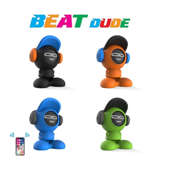 iDance Beat Dude Bluetooth Hoparlör Turuncu - Resim 2