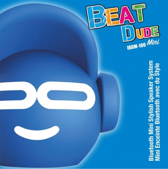 iDance Beat Dude Mini Mavi Bluetooth Hoparlör - Resim 5
